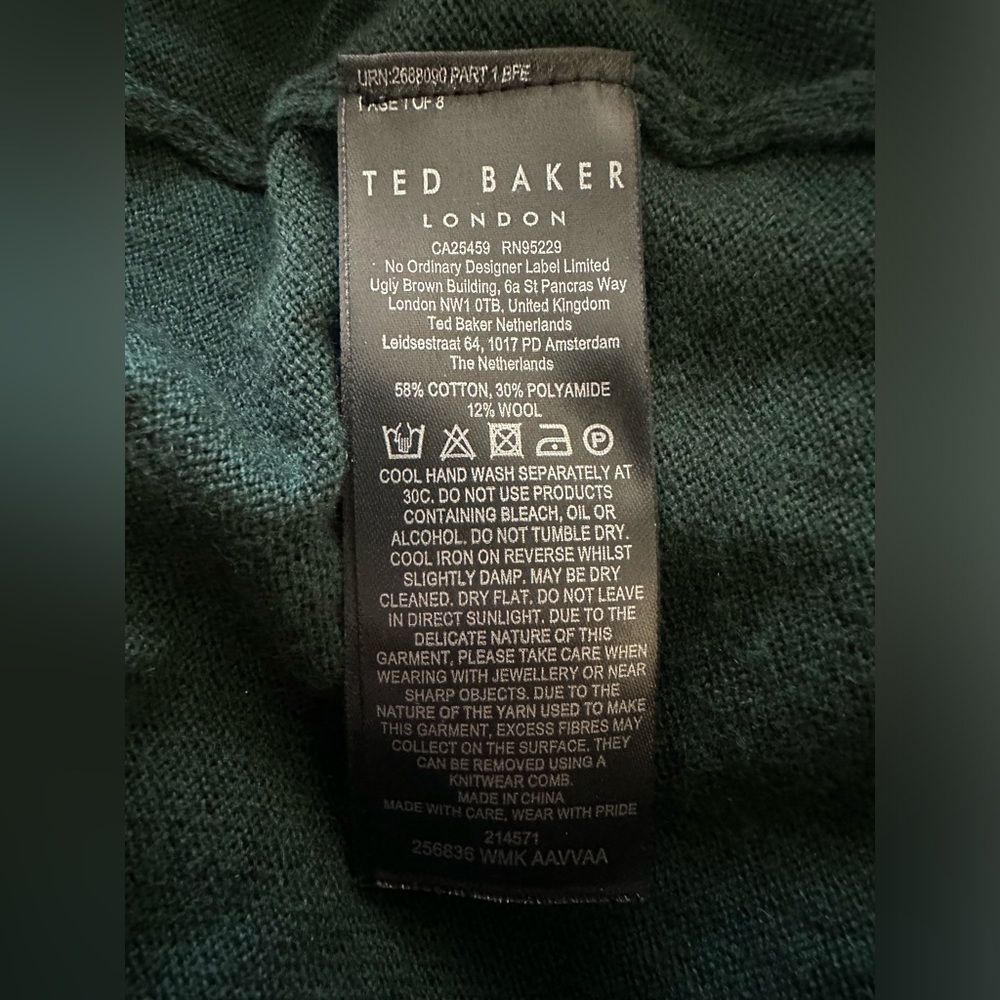 Ted Baker Aavvaa Women's Knitted Dress Ruched Side Detail US Size 14 Ted Size 6 - Picture 11 of 13